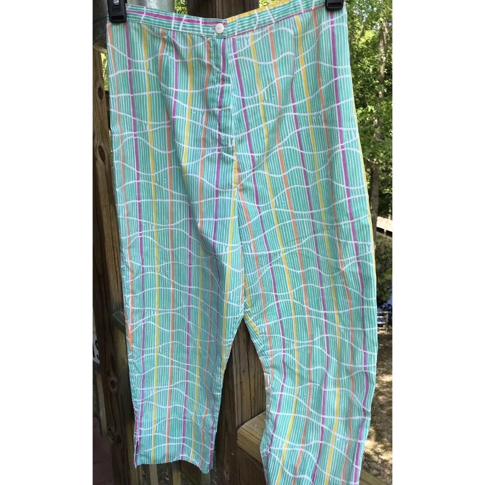 1960 Lilly Pulitzer Signature Print Cigarette Pants Beach 60s VTG Size 14